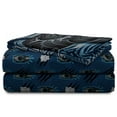 thumbnail image 3 of Black Panther King of Wakanda Kids 4-Piece Full Sheet Set, Microfiber, Black, Marvel, 3 of 8