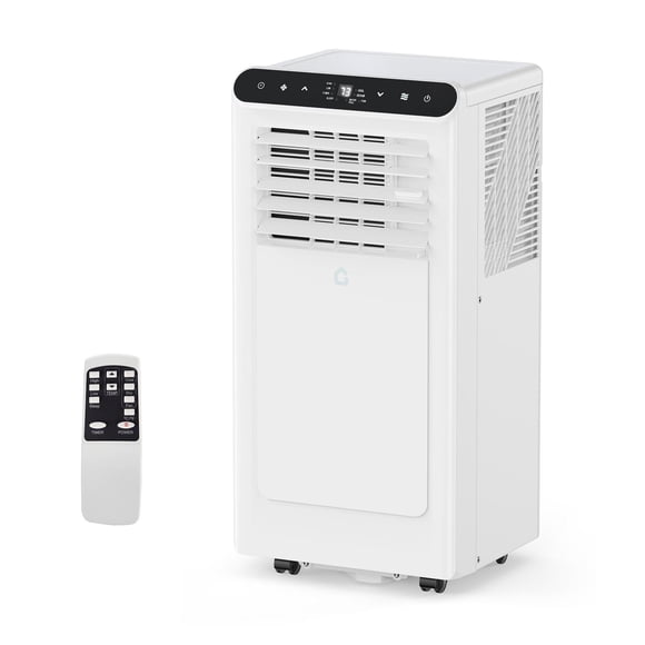 Garvee 8000 BTU Portable Air Conditioner – 3-in-1 Floor AC Unit with Cooling, Dehumidifier, Fan, Quiet, Remote, Smart Sleep, 24H Timer, Easy Install, Compact for Bedroom, Office, Home, up to 350 Sq.Ft