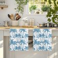 thumbnail image 4 of Blue Palm Tree Kitchen Towels Set of 3, Coastal Trees Summer Tropical Botanical Absorbent Dish Towels for Kitchen, Microfiber Hand Towel, Quick Drying Tea Towel for Cleaning Decorative Dishcloths, 4 of 7