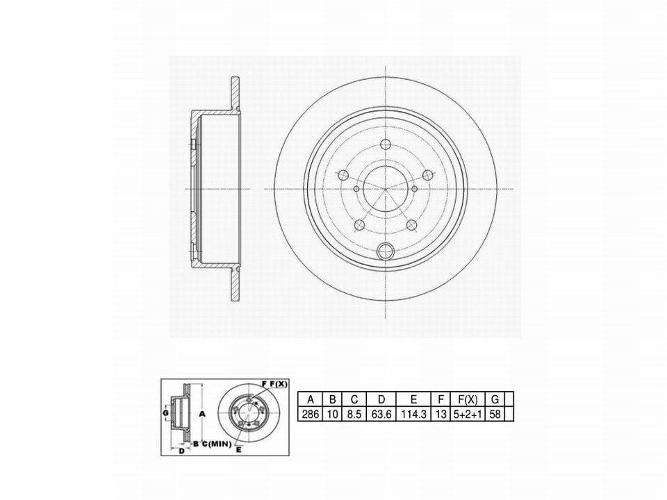 Ultra High Carbon 700 Brake Kits, Rear UHCK7172, Subaru WRX 2021-2015