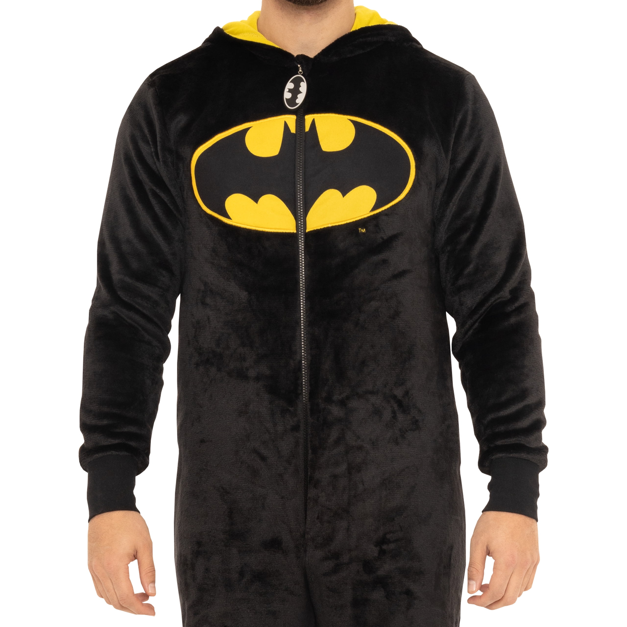 Batman Mens Onesie Black Sizes S-XXL
