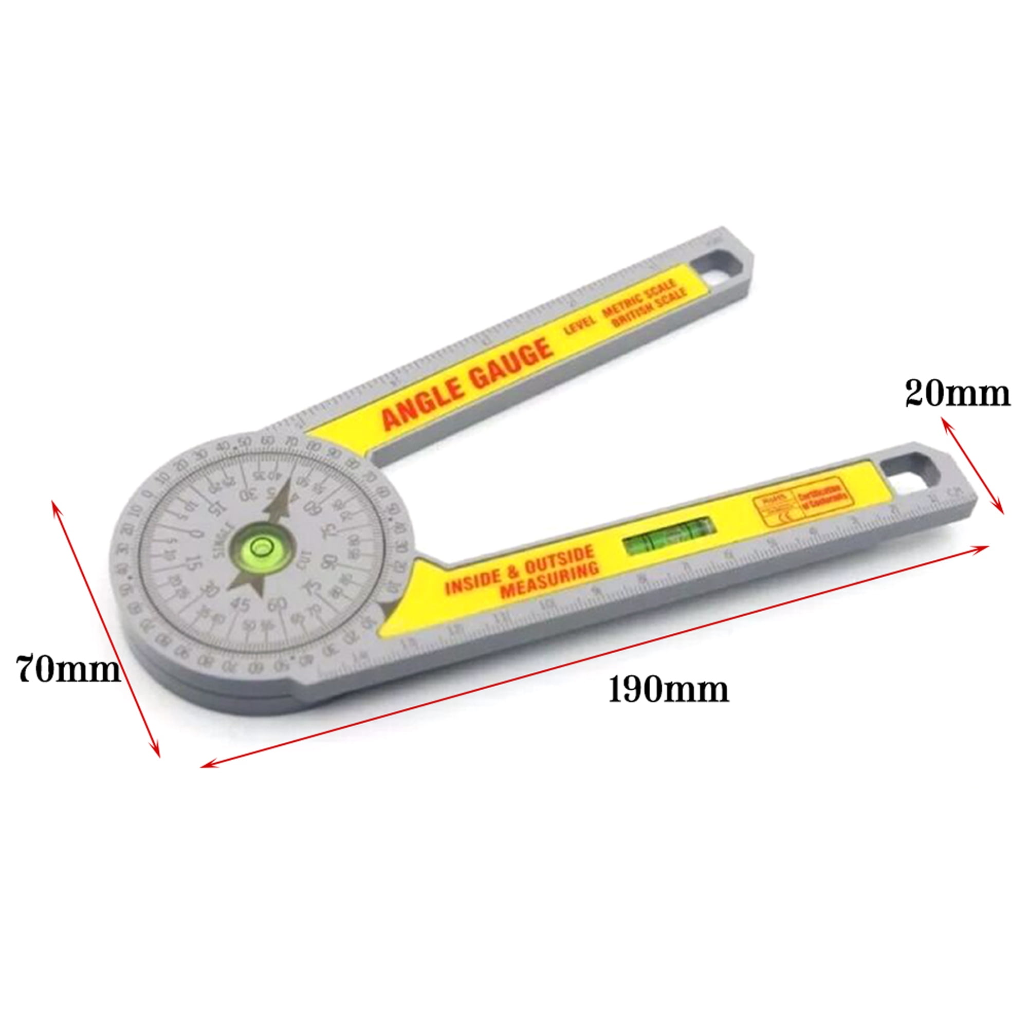 Miter Saw Protractor Finder Angle Goniometer for Carpentry Plumbers Home Use