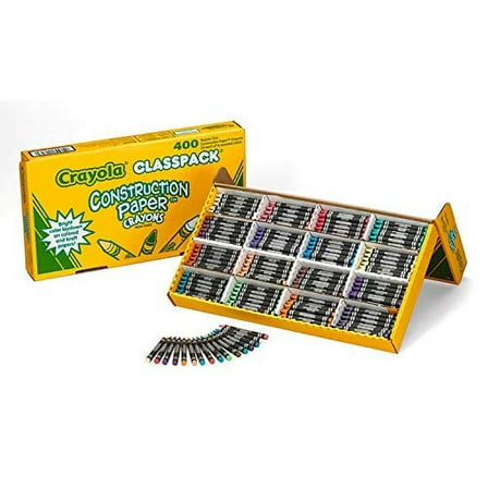 Crayola 52-1617 Construction Paper Crayons (400 Count)