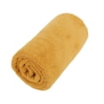 thumbnail image 5 of Soft Coral Fleece Bath Towel, Absorbent Polyester Bath Sheet for Daily Use and Travel, Quick-Dry Lightweight Towel for Gym and Beach, Yellow Color, 36x80cm Size, 1 Count, 5 of 9
