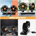 thumbnail image 3 of RUNROTOO Car Fan Dual Head Cooling Fan For Dashboard For And Trucks Stylish Design For Enhanced Airflow And Comfort, 3 of 8