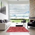 thumbnail image 6 of Ahgly Company Indoor Square Patterned Bean Red Area Rugs, 6' Square, 6 of 6