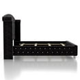 thumbnail image 2 of Furniture of America Gijit Glam Fabric Wingback Tufted King Bed in Black, 2 of 6