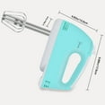 thumbnail image 6 of Lychee Hand Mixer Electric 7 Speeds, Portable Kitchen Handheld Blender for Easy Whipping Dough, Cream, Cakes & Whisking Egg, Green, 6 of 8