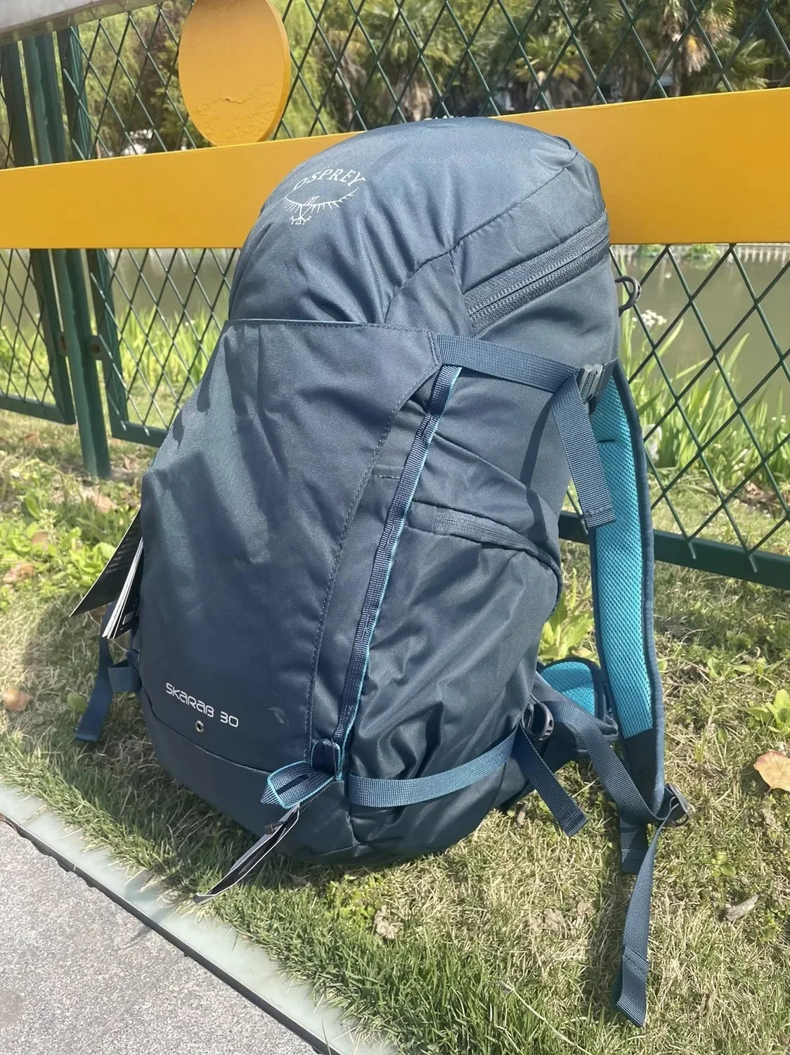 Men's Outdoor Packs Hiking Packs Hydration Blue 30L