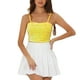 thumbnail image 1 of INSPIRE CHIC Top de Cami de Fiesta de Navidad para Mujeres con Tirantes de Espagueti de Terciopelo con Lentejuelas Amarillo XL, 1 of 6
