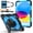 Blue PC, variant on REQO Heavy Duty Protection Compatible with iPad A19 12th/A16 11th(2026/2025) Case,Multi-Function Shockproof Cover with Rotating Stand, Kickstand, Hand Strap & Shoulder Strap