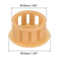 thumbnail image 2 of Uxcell 32Pcs Plastic Hole Plugs, Flush Type Panel Hole Plugs Insert End Caps for Locking Hole Furniture Cabinet 16mm Orange, 2 of 6