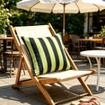 thumbnail image 6 of Dongrere Striped Outdoor Throw Pillow Cover, Weather Resistant Decorative Cushion Cover, Decorative Cushion for Garden Patio, 17.7 Inch, Green, 6 of 7