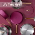 thumbnail image 3 of Carote 17-Piece Tri-Ply Stainless Steel Pots and Pans Set, Induction Compatible - Purple, 3 of 8