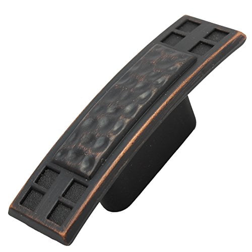 GlideRite Hardware 2.5 inch 5431-ORB-50 Hammered Mission Style Cabinet Knobs, 50 Pack, 2.5", Oil Rubbed Bronze Finish