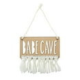 thumbnail image 2 of Babe Cave Wood Door Sign | Natural Beech Wood Room Decor, 2 of 3
