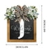 thumbnail image 3 of Fiudx Decoraciones navideñas para interiores Corona decorativa para puerta de entrada con apellidos durante todo el año, placas colgantes delante de la puerta, 3 of 3