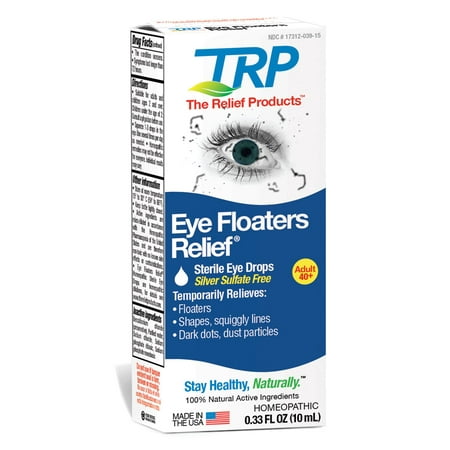 2 Pack The Relief Products Eye Floaters Eye Drops 0.33 Fluid Ounce (Best Eye Drops For Floaters)