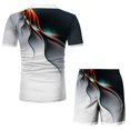 thumbnail image 3 of Vedolay Short Set For Men Casual Summer Men's Casual 2 Piece Outfits- Tracksuit Summer Short Sportswear Workout Set,White XL, 3 of 4