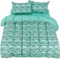 thumbnail image 1 of Unique Bargains Brushed Microfiber 5 Piece Kids Bedding Duvet Cover Set Cartoon Alien Pattern, 1 of 9