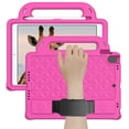 thumbnail image 2 of Kids Friendly Handle Case for iPad 9th/ 8th/ 7th Generation, Case for iPad 10.2-Inch 2021/ 2020/ 2019 with Kickstand Hand/ Shoulder Strap Heavy Duty Protection Tablet Case Cover, Rose, 2 of 8
