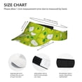thumbnail image 3 of Sikiie Green Apple Sun Visor Hat Adjustable Velcro Golf Visor Sports Sunscreen Visor Hat for Outdoor Activities, 3 of 7
