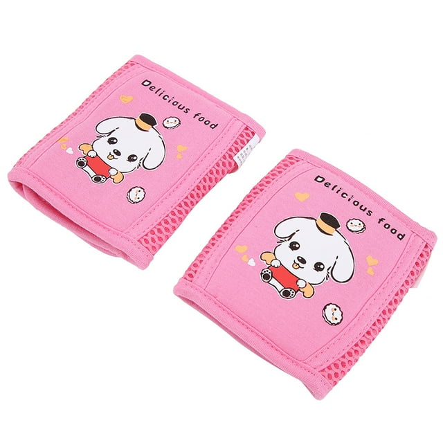 Baby Product, Breathable And Super Flexible Wearing Soft And Elastic Fabric Knee Protector With Soft For Walk For Kid For Practice Crawling For Baby Pink Puppy,Blue Kitty,Yellow