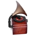 thumbnail image 4 of Caja De Música De Fonógrafo, Caja De Música De Plástico Ligera No Tóxica Caja De Música De Disco De Arte De Gramófono Retro Para Clubes Para Hoteles Para El Hogar Para La Cergrey Music Box, 4 of 8
