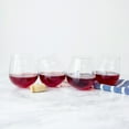 Pop the Cork Tipsy Wine Glasses