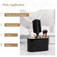thumbnail image 4 of Shinowa Toothbrush Holder,Premium Toothbrush Organizer,Bathroom Storage Organizer for Electric Toothbrush, Toothpaste, Razor, Comb, Black, 4 of 8