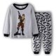 thumbnail image 1 of Conjuntos de Pijamas de Navidad para niñas, ropa de dormir de dinosaurio para bebés y niños de 2 a 7 años, novedad, 1 of 4
