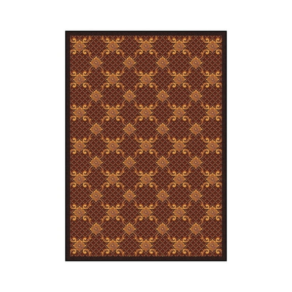 Any Day Matinee - Theater Area Rugs Queen Anne, 3'10" x 5'4", Burgundy