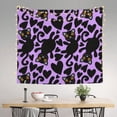 thumbnail image 2 of Pofeuu Cartoon Black Cats Print Wall Tapestry Decoration Wall Hanging Tapestry 60 x 51 Inch, 2 of 6
