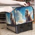 thumbnail image 7 of Balery Blue Sky Winged Cat Pattern Oven Cover Kitchen Bread Machine Protector, 2 Slice Toaster Cover for Home, Anti Dust Fingerprint Coaster Cover, 7 of 7