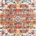 thumbnail image 3 of SAFAVIEH Madison Joandra Vintage Floral Area Rug, Ivory/Orange, 5' x 5' Round, 3 of 7