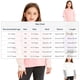 thumbnail image 2 of Cowsor Tween Shirts Long Sleeve Color Block Tops, 2 of 5