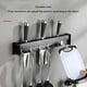 thumbnail image 4 of Estante de cocina montado en la pared, soporte para sartenes, espátula, cuchara, percha para cuchara, hogar, Bar, restaurante, café, punzón, Organizadores de utensilios de cocina Negro 30 centimetros Ounissouiy HA067348-05, 4 of 6