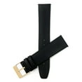 thumbnail image 3 of Bandini Quick Release Leather Watch Band - Matt Black - Classic - Slim Replacement Watch Strap for Classic and Smart Watch Bands - Gold Buckle - 16mm Watch Bands for Women, 3 of 6