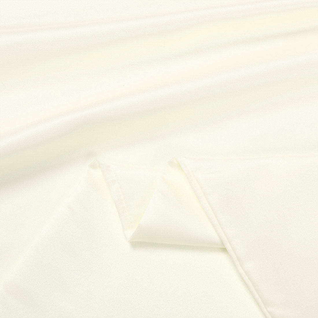 Unique Bargains Luxury Silky Satin Body Pillow Case Cream 20" x 48"