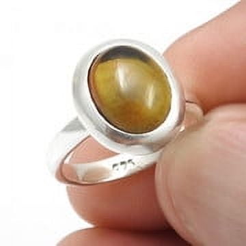 Oval Black Opal Stone Handcrafted Wife Cocktail Ring Solid Sterling Silver US 5