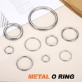 thumbnail image 4 of Anillo de metal Uxcell, (0.16" ID x 0.98" grueso, plateado) (8 piezas), grado marino, anillos redondos de acero inoxidable 316, multiusos, adecuados para correas de perro y colgadores de plantas., 4 of 7