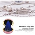 thumbnail image 4 of Velvet Necklace Pendant Box,Lighted Rings Box Elegant Style Eco Friendly Safe Romantic Ambience Engagement Ring Box for Proposal Engagement Wedding Anniversary Birthday Valentine's Day(Pink), 4 of 8