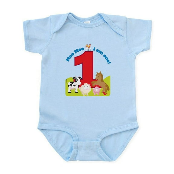 CafePress - Barnyard 1St Birthday Infant Bodysuit - Baby Light Bodysuit, Size Newborn - 24 Months