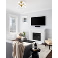 thumbnail image 6 of 494-10SF-MGLD-Z-Lite-Artemis - 10 Light Semi-Flush Mount In Mid-Century Modern Style-13.75 Inches Tall and 21 Inches Wide-Modern Gold Finish, 6 of 7