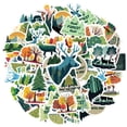 thumbnail image 2 of 35pcs-50pcs Nature Stickers Forest Adhesive Wildlife Decals Trees for Laptops Suitcase Phone, 2 of 9