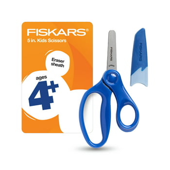 Fiskars Blunt-tip Kids Scissors (5 in.) with Sheath - Blue 194160-1049