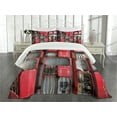 thumbnail image 3 of Ambesonne Industrial Quilted Bedspread Set 3 Pcs, Fuse Cabinet, Queen Size, Red White Grey, 3 of 5