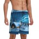 thumbnail image 2 of Balery Mountain Cottage In Snow Pantalones cortos de pijama de punto de algodón para hombre con cinturilla y bolsillos-4X-Large, 2 of 6
