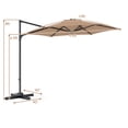 thumbnail image 2 of Costway Parasol Déporté de Patio 10 Pi avec Rotation à 360°, Évent, Base en Croix Incluse Beige, 2 of 9