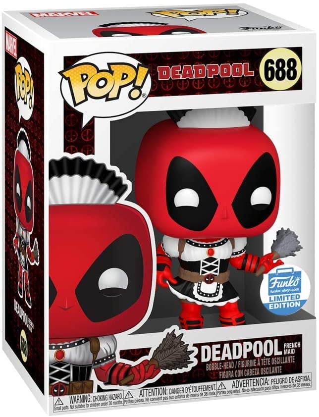 Marvel French Maid Deadpool 688 Shop Exclusive IN HAND READY TO SHIP Funko Pop